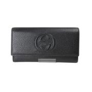 Gucci Vintage Pre-owned Laeder plnbcker Black, Herr