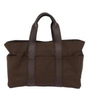 Hermès Vintage Pre-owned Nylon handvskor Brown, Dam