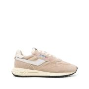 Autry Låg Topp Vita Sneakers Beige, Dam