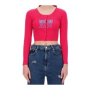 Moschino Stiliga Sweaters Kollektion Pink, Dam