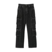 Dolce & Gabbana Cargo Denim Jeans Black, Dam