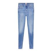 Tommy Jeans Skinny Jeans Blu Denim Medium Blue, Dam