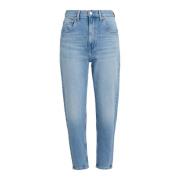 Tommy Jeans Mom Jean Slim-Fit High-Waisted Jeans Blue, Dam