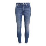 Calvin Klein Jeans High Rise Super Skin Skinny Jeans Blue, Dam