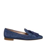 Prosperine Blå Loafer Skor med Silke Tassels Blue, Dam