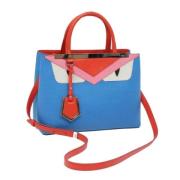 Fendi Vintage Pre-owned Laeder handvskor Blue, Dam