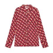 Maliparmi Poppy Jersey Shirt Red, Dam