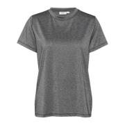 Saint Tropez Svart Regular T-Shirt Topp Black, Dam