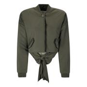 Cecilie Bahnsen Taffeta Grey Olive Jacka Green, Dam