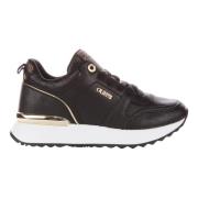 Guess Peony Logo Svart Guld Sneakers Kvinnor Black, Dam