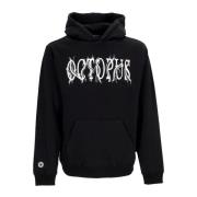 Octopus Tentacles Logo Svart Hoodie Black, Herr