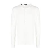 Tom Ford Long Sleeve Tops White, Herr