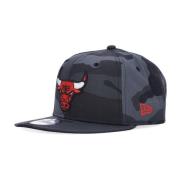 New Era Chicago Bulls Camo Flat Skärm Keps Black, Herr