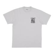 Carhartt Wip Sonic Silver Tee Regular Fit Print Gray, Herr