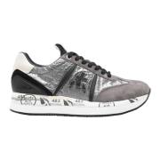 Premiata Silver Sneakers Conny Multicolor, Dam