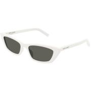 Saint Laurent Stilrena Svarta Solglasögon White, Unisex