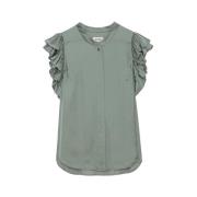 Zadig & Voltaire Snygg T-shirt för män Green, Dam