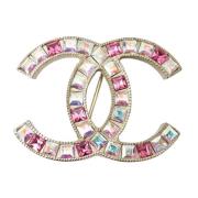 Chanel Vintage Pre-owned Metall broscher Multicolor, Dam