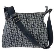 Dior Vintage Pre-owned Canvas crossbodyvskor Gray, Dam