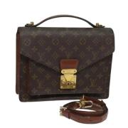 Louis Vuitton Vintage Pre-owned Canvas handvskor Brown, Dam