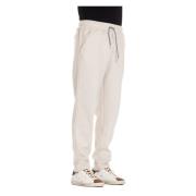 Eleventy Kashmir Siden Bomull Sweatpants Beige, Herr