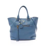 Prada Vintage Pre-owned Laeder prada-vskor Blue, Dam