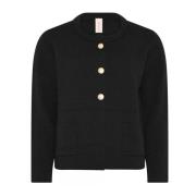 Skovhuus Klassisk Ull Cardigan Svart Black, Dam