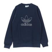 Adidas Crewneck Sweatshirt Outline Crew Blue, Herr