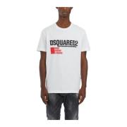 Dsquared2 Cool Fit Logo T-shirt White, Herr