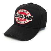 Dsquared2 Bomull Baseball Cap Black, Herr