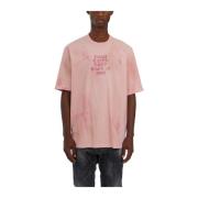 Dsquared2 Löst Passform Sportig T-shirt Pink, Herr