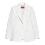 Max Mara Vit Linz Cady Blazer Elegant Klänning White, Dam