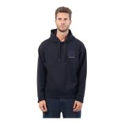 Armani Exchange Hoodie med broderat logotyp, blå Blue, Herr