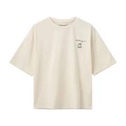 Sofie Schnoor Broderad T-shirt Light Sand Beige, Dam