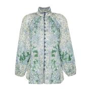 Zimmermann Paisley Print Blus Multicolor, Dam