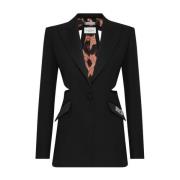 Philipp Plein Stilig Blazer med Unik Design Black, Dam