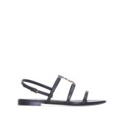 Saint Laurent Stiliga Sommar Sandaler Black, Dam