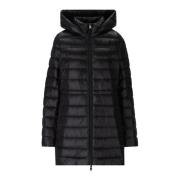 Woolrich Lång militärjacka med avtagbar quiltad innerjacka Black, Dam