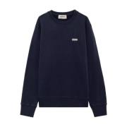 Autry Blå Jersey Sweatshirt med Logotyp Blue, Herr