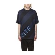 Juun.J Oversized Bomull T-shirt Blue, Herr