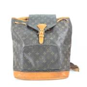 Louis Vuitton Vintage Pre-owned Tyg axelremsvskor Brown, Dam