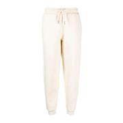 Ami Paris Elfenbensvita ekologiska bomullsblandade track pants Beige, ...