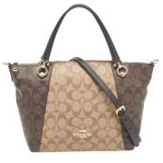 Coach Pre-owned Pre-owned Belagd canvas totevskor Brown, Dam