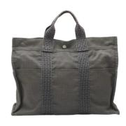 Hermès Vintage Pre-owned Canvas totevskor Gray, Dam