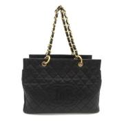 Chanel Vintage Pre-owned Canvas chanel-vskor Black, Dam