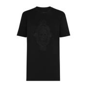 Philipp Plein Stilig T-shirt med Unik Design Black, Dam