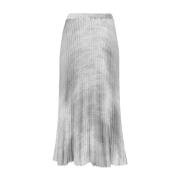 Ermanno Scervino Elegant Floral Skirt Gray, Dam