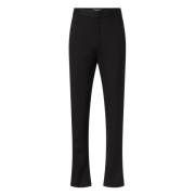 Fabiana Filippi Bomull Gabardin Regular Fit Byxor Black, Dam