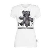 Philipp Plein Casual Grafisk T-shirt Fadcwtk3368Pjy002N01 White, Dam