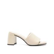 Jimmy Choo Bambu Mules med Lena70 Stil White, Dam